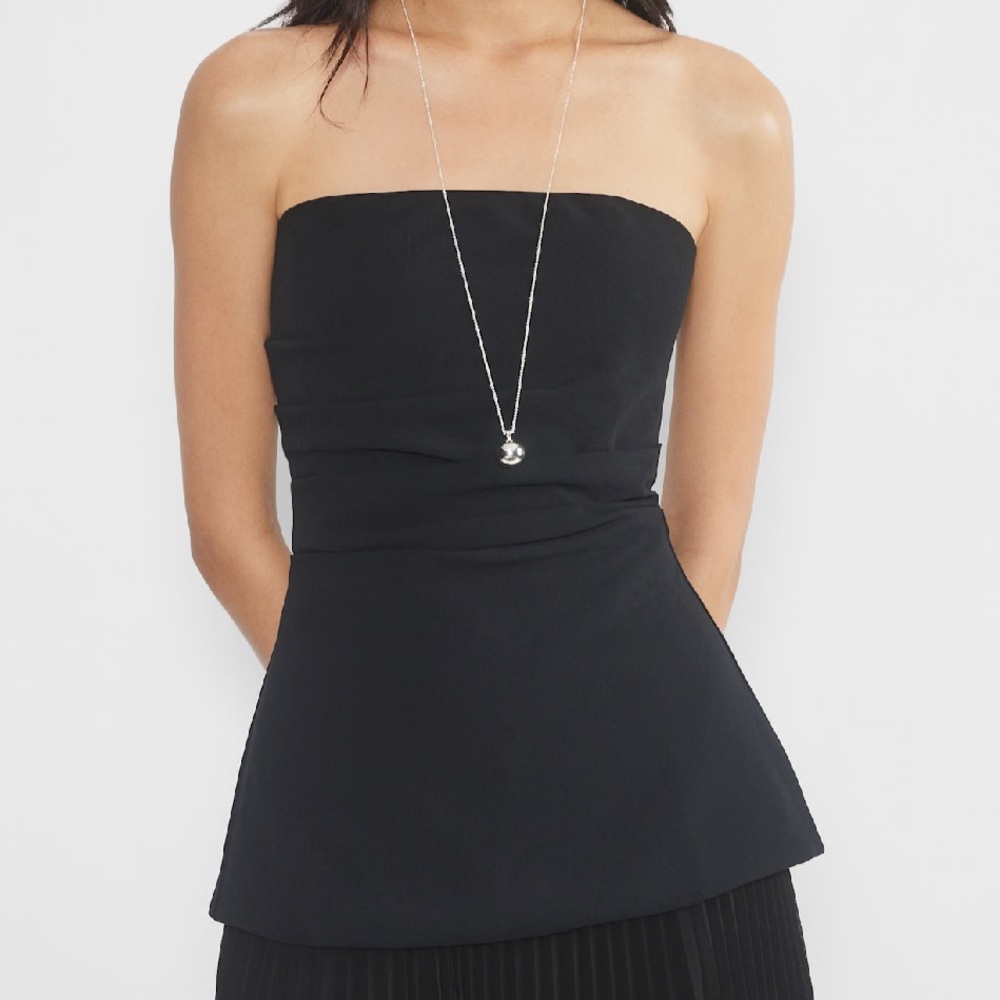 Wilfred Lilou Tube Top, Size XL, in Black
